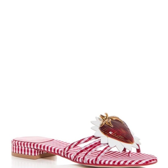 Jeffrey Campbell Women's Abeegail Gingham Slide Sandals  Sz: 8.5 - Picture 6 of 14